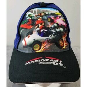 Mariokart DS Kids Hat Front Graphic Embroidered Logo Luigi Princess Donk Kong